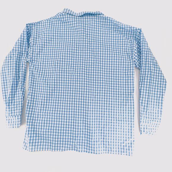 Blue & White Beginning Boutique Button Up Shirt - Picture 3 of 3